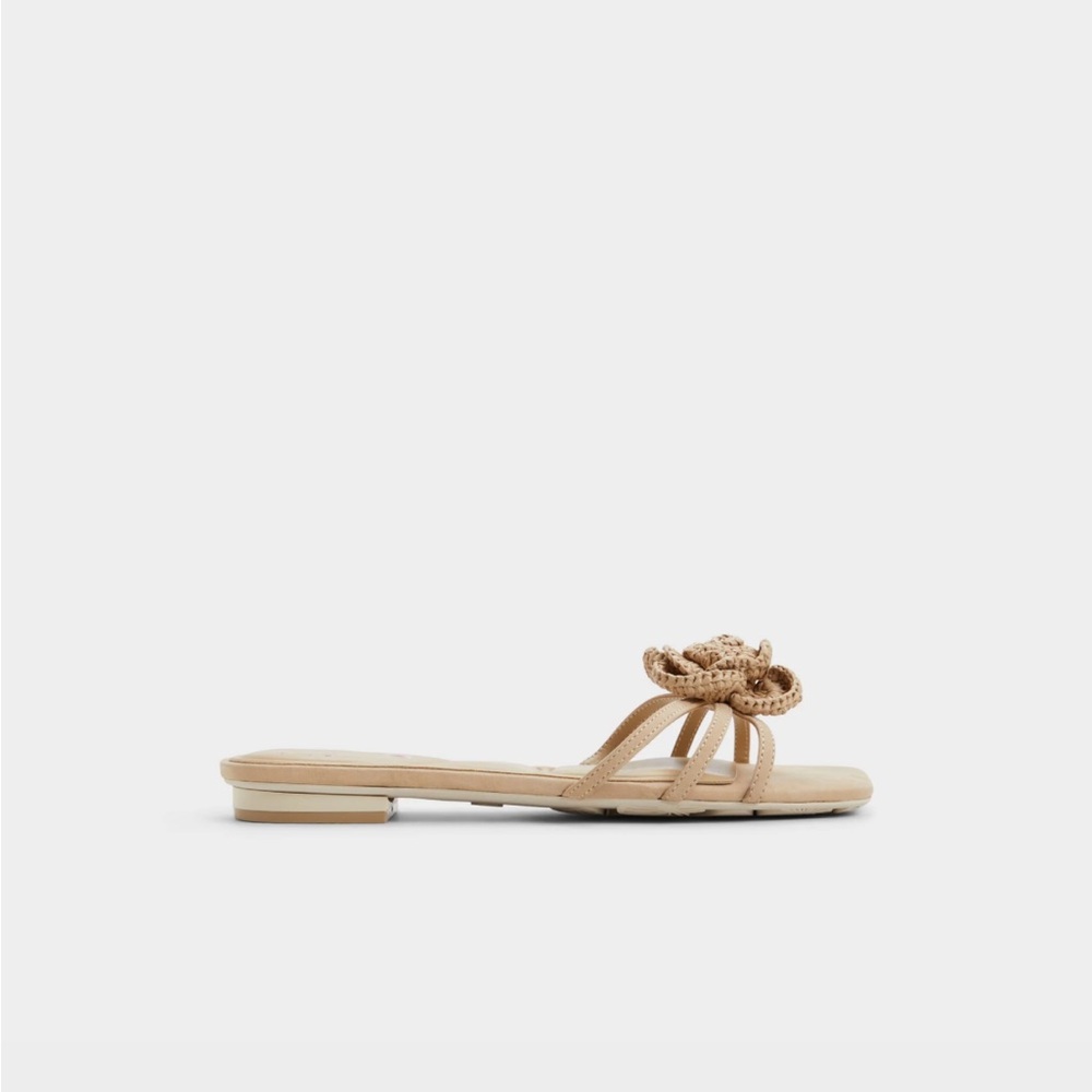 Aldo wildbloom Strappy Flat Sandal Women’s Size 8‎